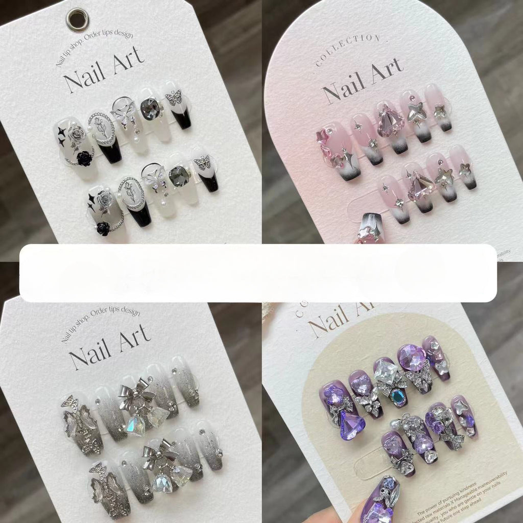 0938- Handmade press on nails fake nails removable