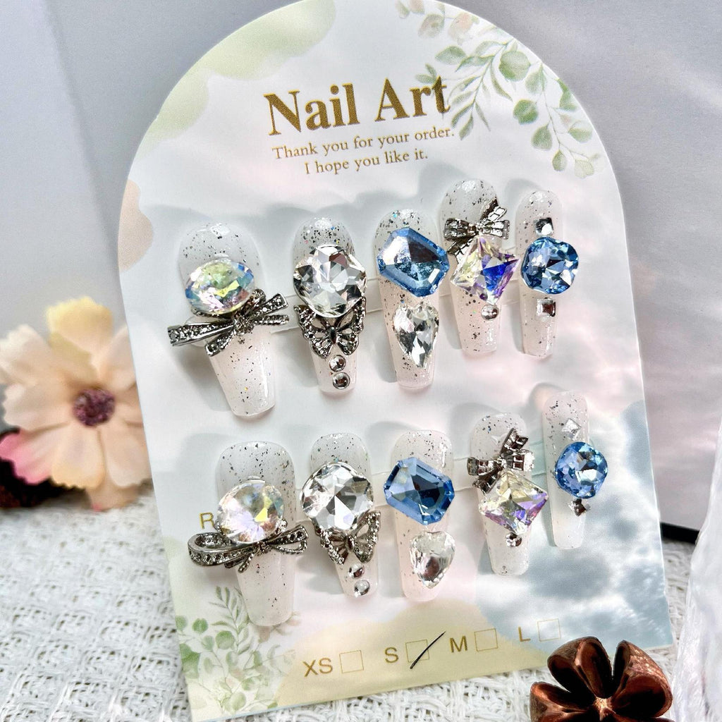 0954- Handmade press on nails fake nails removable