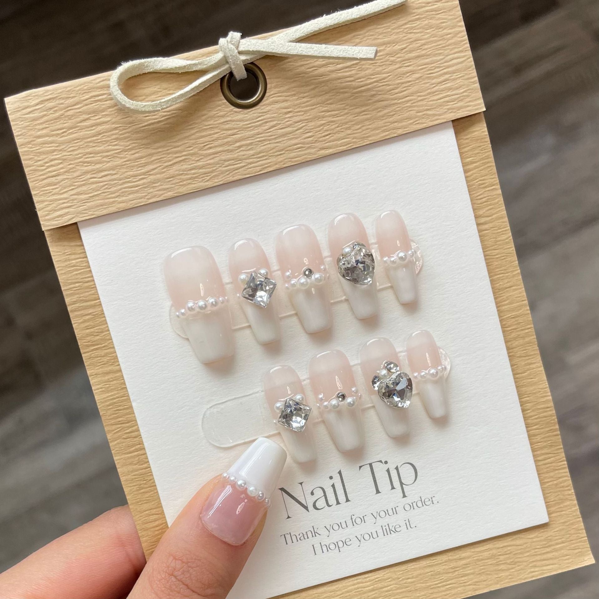 0938- Handmade press on nails fake nails removable