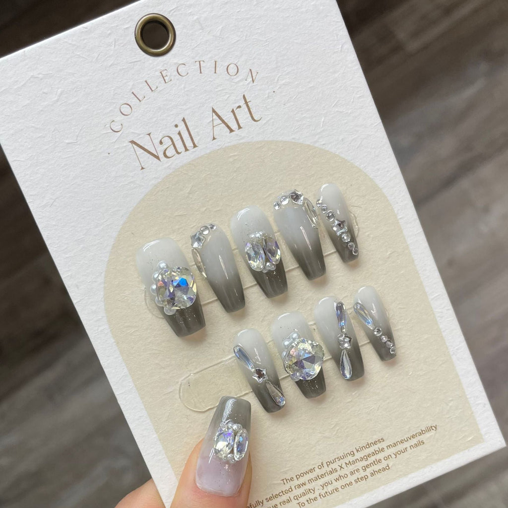 0938- Handmade press on nails fake nails removable