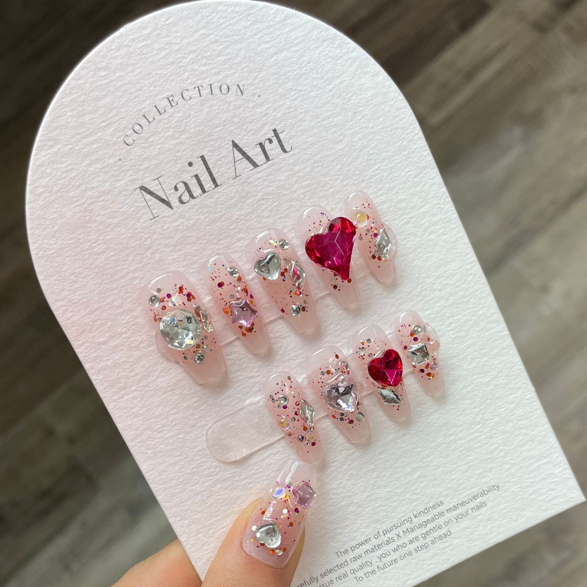 1022- Handmade press on nails fake nails removable