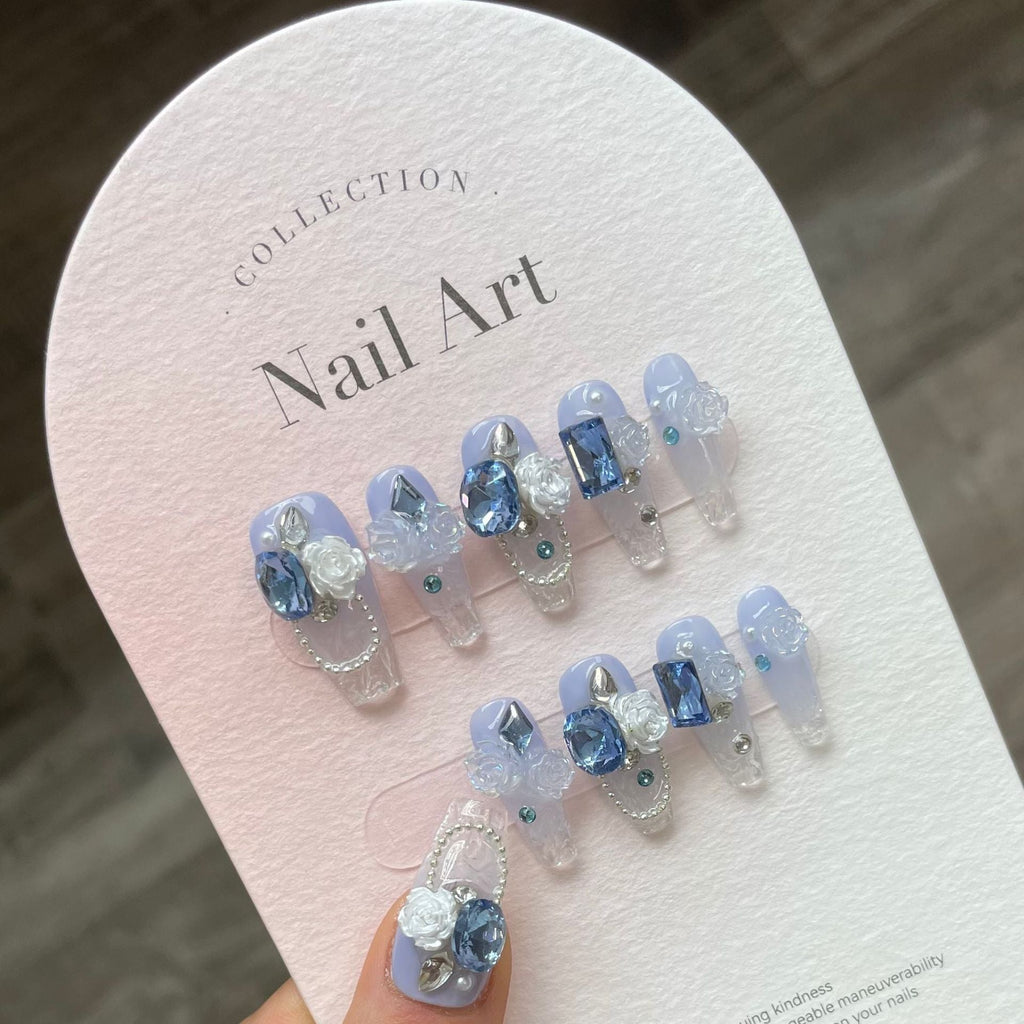 0938- Handmade press on nails fake nails removable