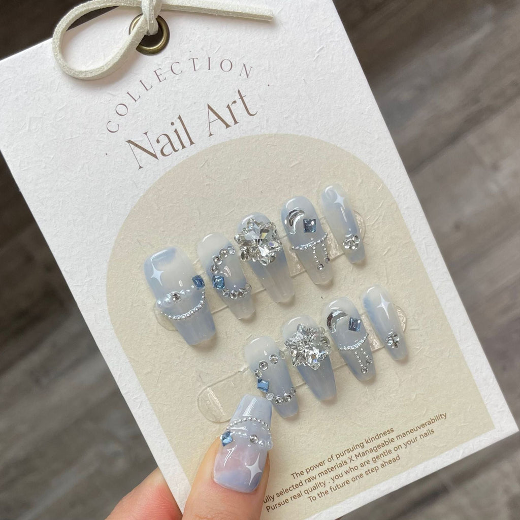 0938- Handmade press on nails fake nails removable